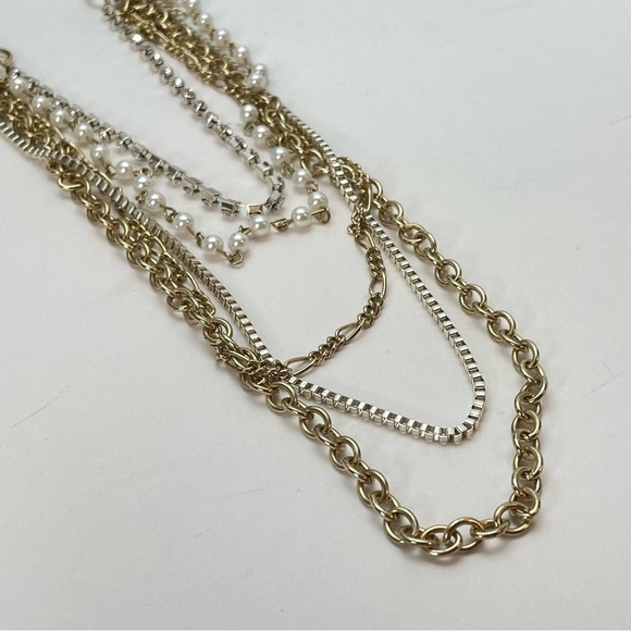 CLAIRE’S Necklace and Earrings Set Multi-Later Chain - Picture 4 of 7